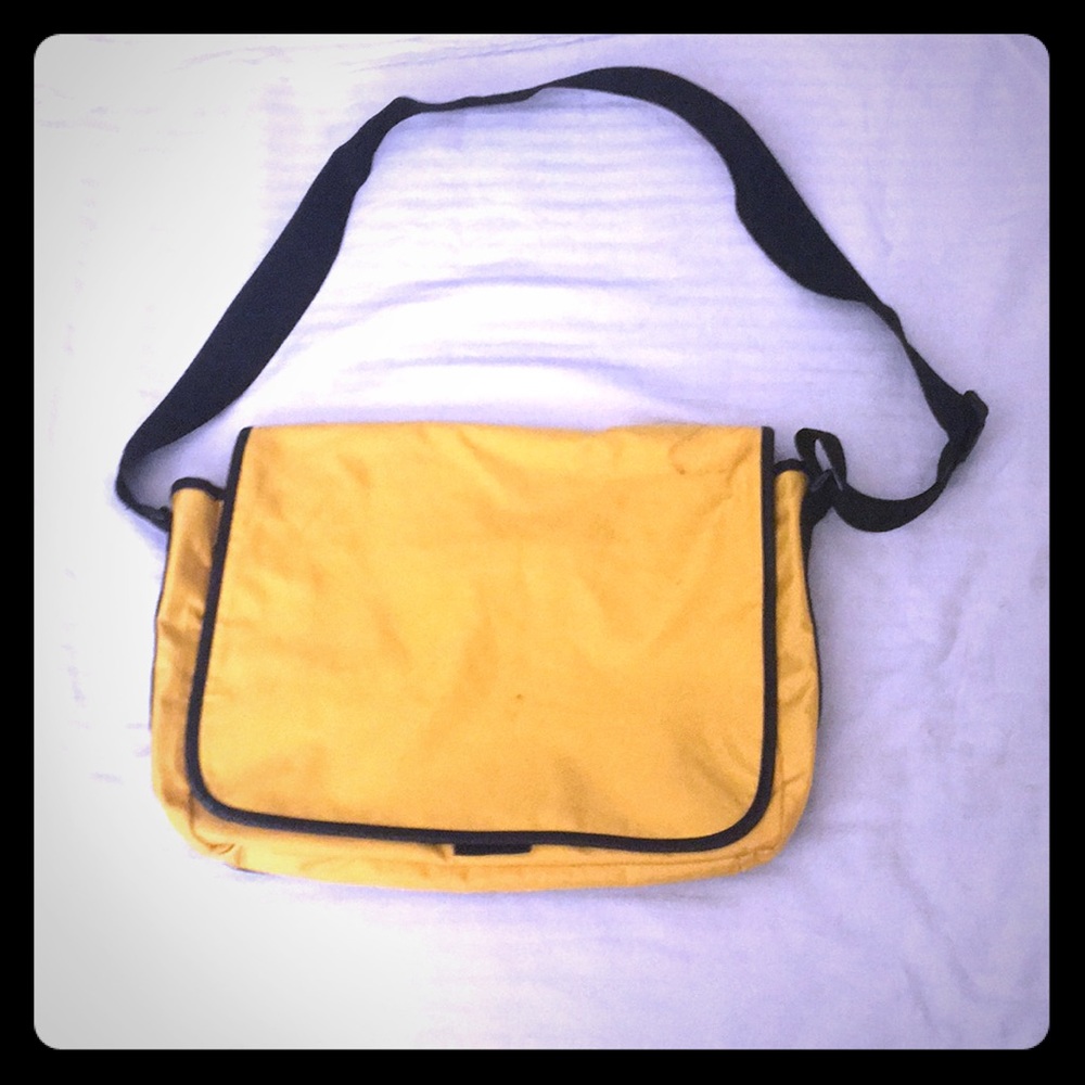Yellow cross body bag from Gap
